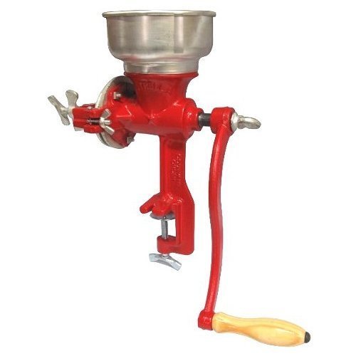 Cast Iron Manual Crank Corn Grain Grinder 14'' Tall & 5'' Hopper