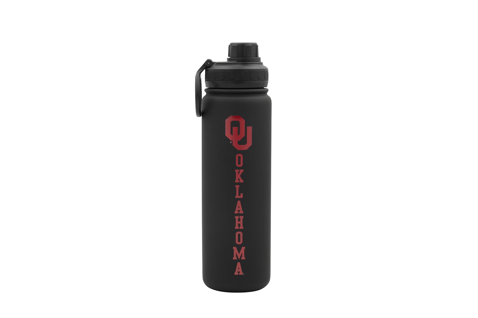 Decorvo Oklahoma Water Bottle - Black Double Walled Stainless Steel 24 oz Keeps Drinks Cold or Hot