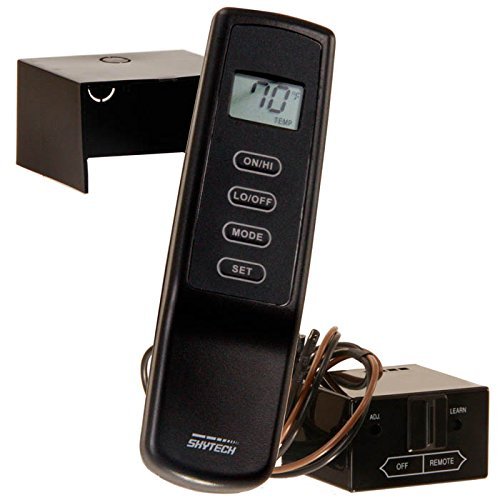 Skytech 9800334 Mrck Th Fireplace Remote Control With Flame Adjustment And Thermostat For Servo Motor Valve Systems