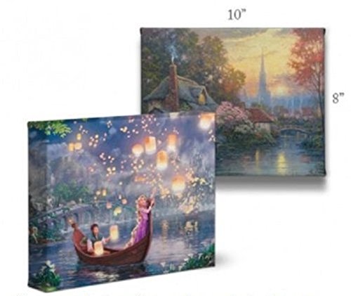 Thomas Kinkade The Village Lighthouse 8 X 10 Gallery Wrapped Canvas