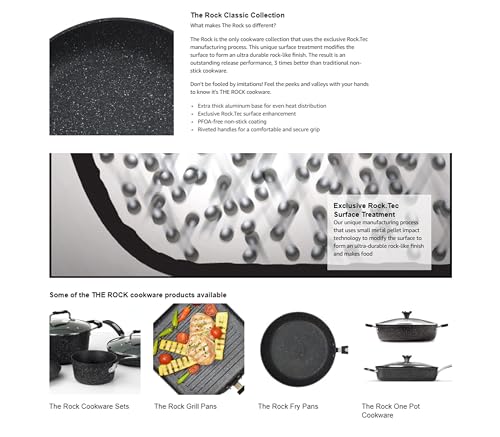 The Rock By Starfrit 8 Fry Pan, Black