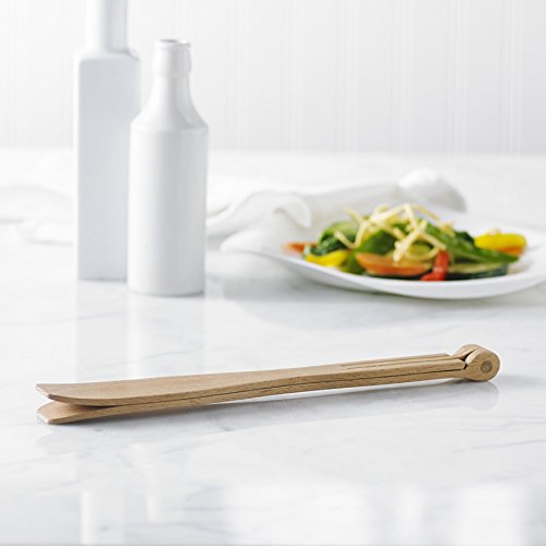 Trudeau , Brown Grill And Kitchen Tongs Of Wood, Medium
