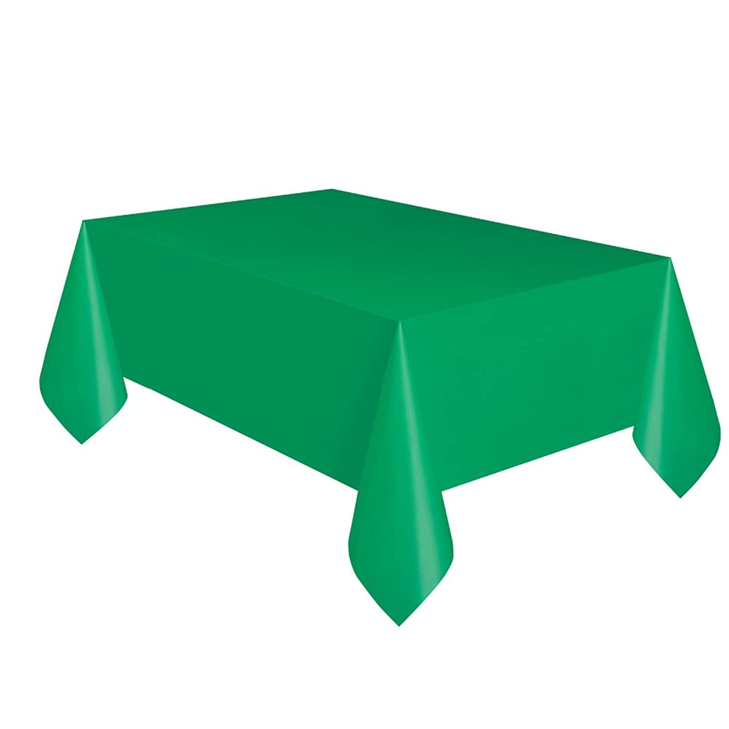 Green Plastic Tablecloth, 108 x 54