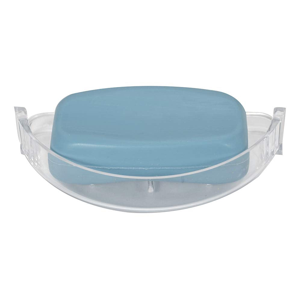 EZ-FLO Clear Plastic Soap Dish, Model 15204, Bathroom Replacement Accessory, Durable Design