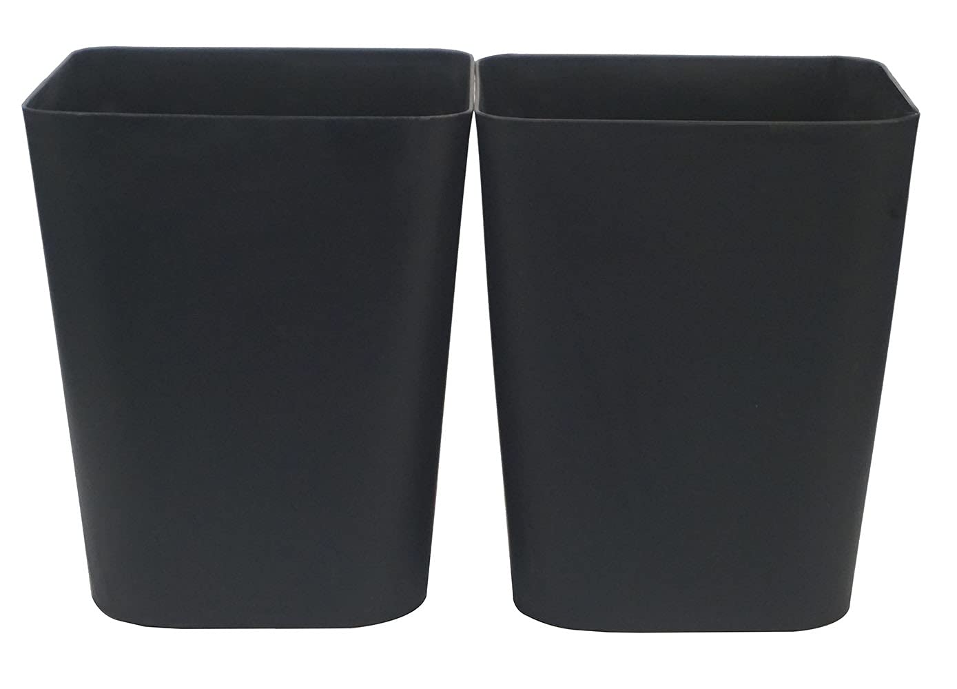 Feiupe 1.6 Gallon Small Trash Can Bathroom Wastebasket Garbage Can for Kitchen Office Bathroom,Pack of 2(1.6 Gallon(2 Pack), Bla