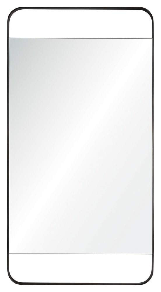 Tiffey Charcoal Gray 20 x 38 1/4 Rectangular Wall Mirror