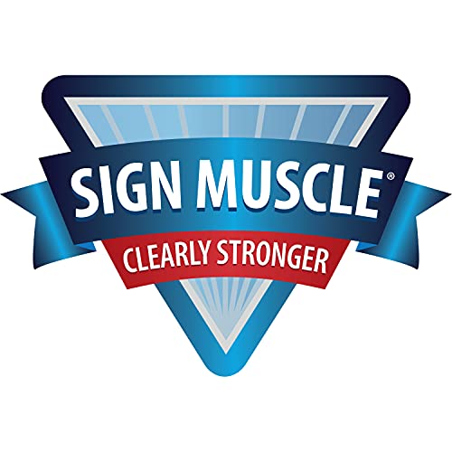 Accuform ''Restrooms'', 90D Projection Sign, 8'' X 8'' Panel, 0.10'' Thick High-Impact Plastic, Pre-Drilled Mounting Holes, Blue