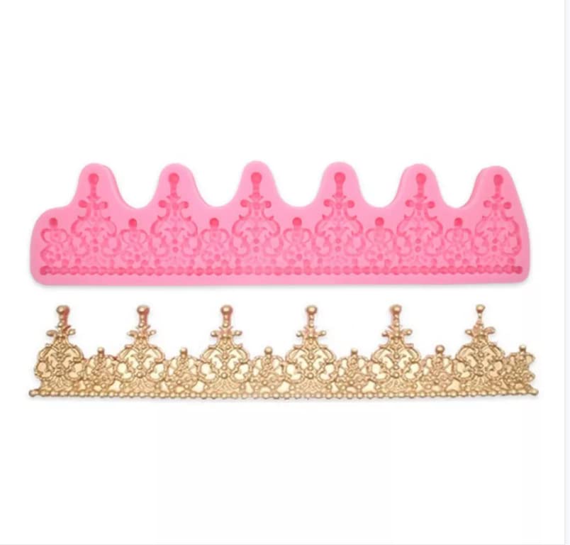 Large Sugarcraft Crown Baroque Style Princess Crown Silicone Molds For Diy Fondant Candy Making Chocolate Mold Desserts Ice Cube