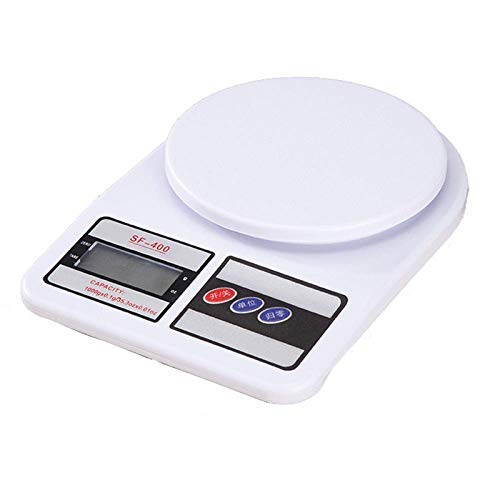 Trendmad Electronic Kitchen Digital Weighing Scale, Multipurpose Kitchen Scale (White, 10 Kg).