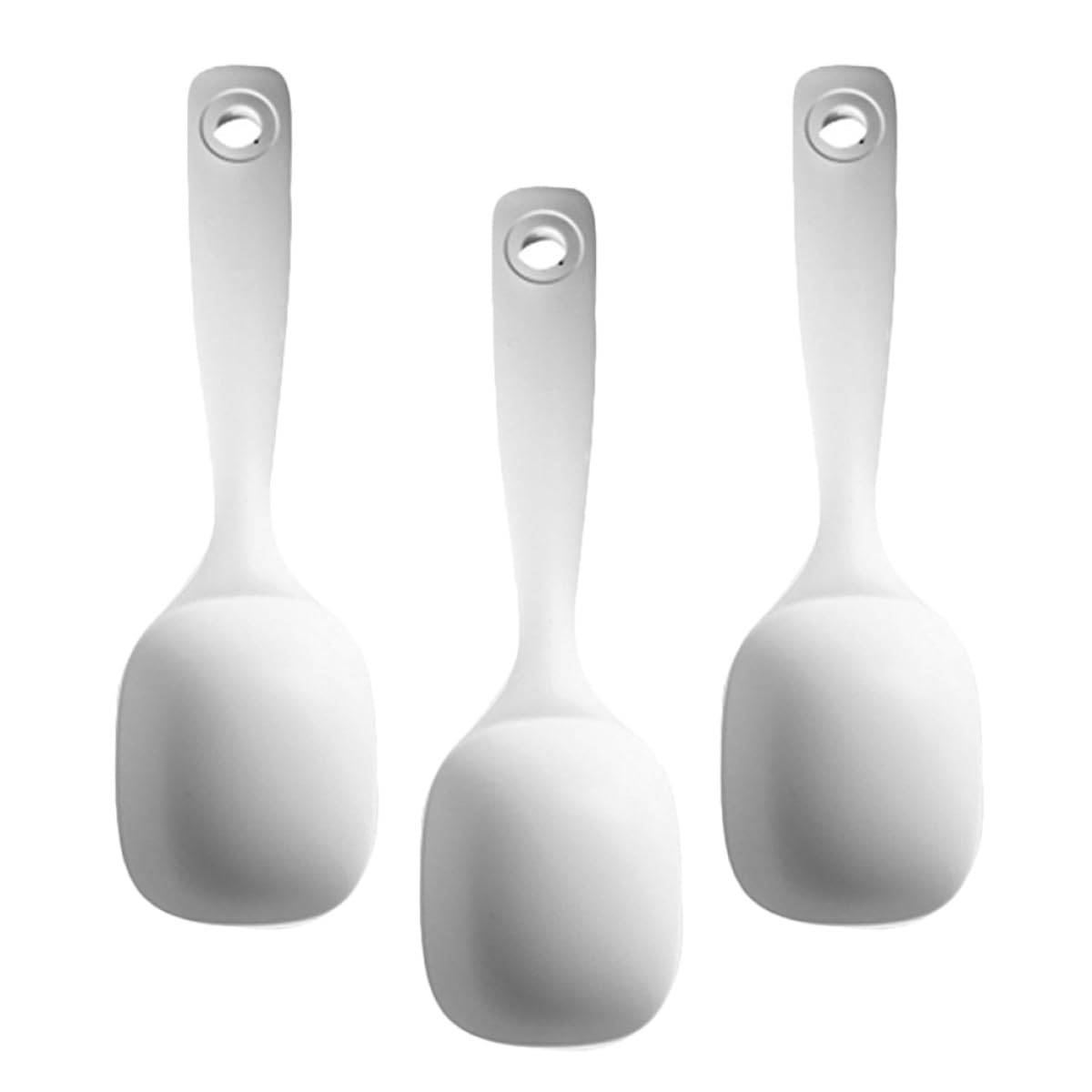 PATKAW 3pcs Long Handle Soup Ladle Set, Reusable Multipurpose Serving Spoon for Porridge and Soup, Sturdy Household Kitchen Uten