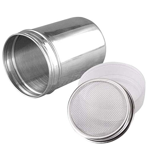 Aeyistry Powder Shakers Powdered Sugar Shakers Cinnamon Shakers With Lid Stainless Steel