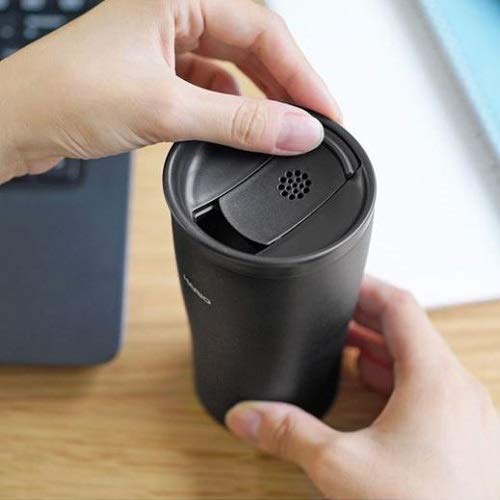 Hario Stf-300-B Tumbler, Black, 10.1 Fl Oz (300 Ml), Thermal Tumbler With Lid