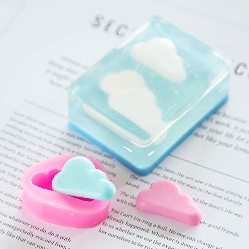 2Pcs Mini Size Cloud Silicone Molds For Diy Fondant Candy Making Chocolate Mold Desserts Ice Cube Gum Clay Biscuit Plaster Resin