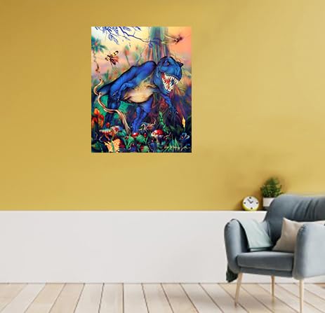 T Rex Dinosaur Triceratops Kids Room Animal Wall Decor Art Print Poster (16X20)