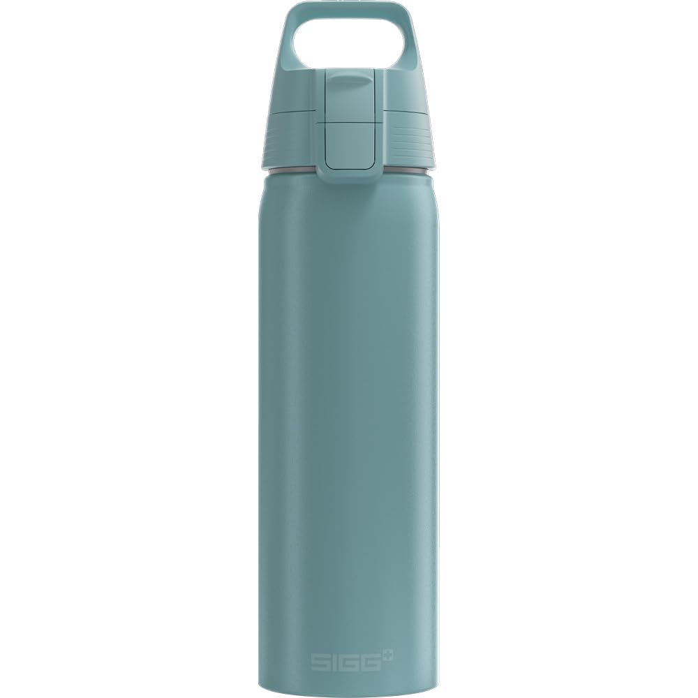 SIGG  Aluminum Water Bottle  WMB Pathfinder Morning Blue  ClimatePartner Certified  Suitable for Carbonated Beverages  Leak