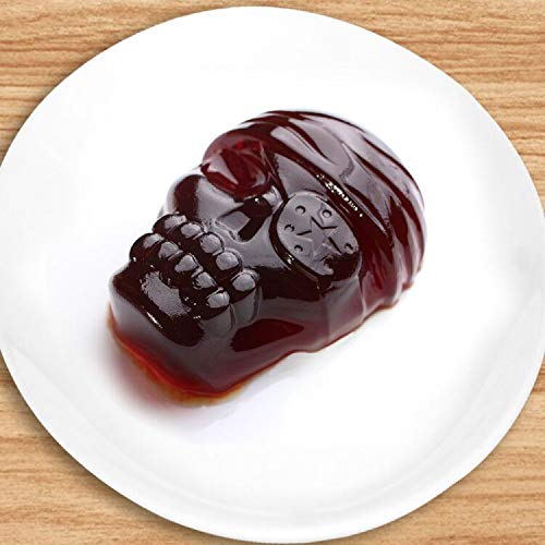 Webake Skull Cake Pan Silicone Gelatin Cakelet Mold Skull Pizza Tin Baking Pan