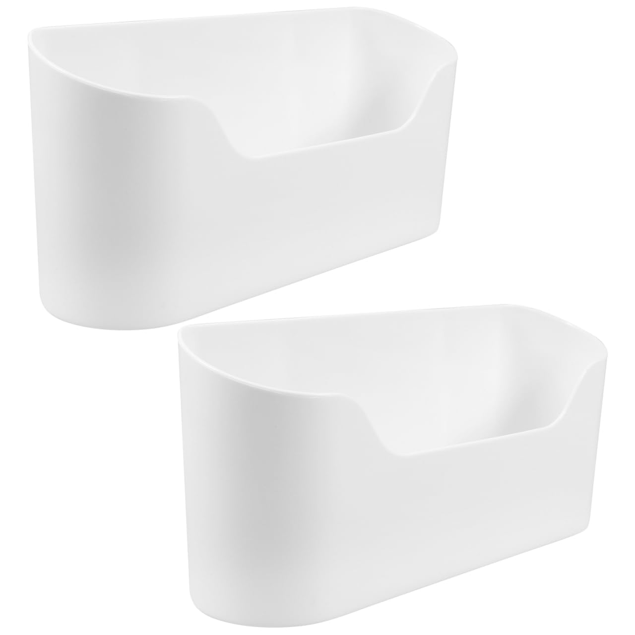 ULTECHNOVO 2Pack Adhesive Cabinet Door Organizer Kitchen Cabinet Door Hanging Storage Basket for Spices Bottles Small Items Kit