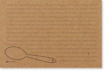 Double Sided Kraft Recipe Cards 4X6 50 Count - Card Stock
