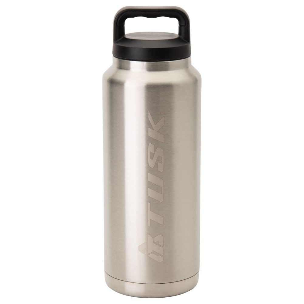 Tusk Stainless Steel Insulated Bottle Silver 36 Oz.