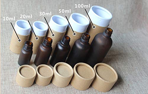 Glasstore Empty Kraft Paper Jar Tube Cardboard Boxes,Essential Oil Bottle Packaging Box Gift Paper Tube Packing Box With Lid Rou