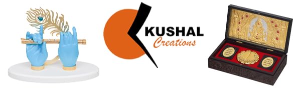 Kushal Creations 24K Gold Plated Ganesh Ji Charan Paduka