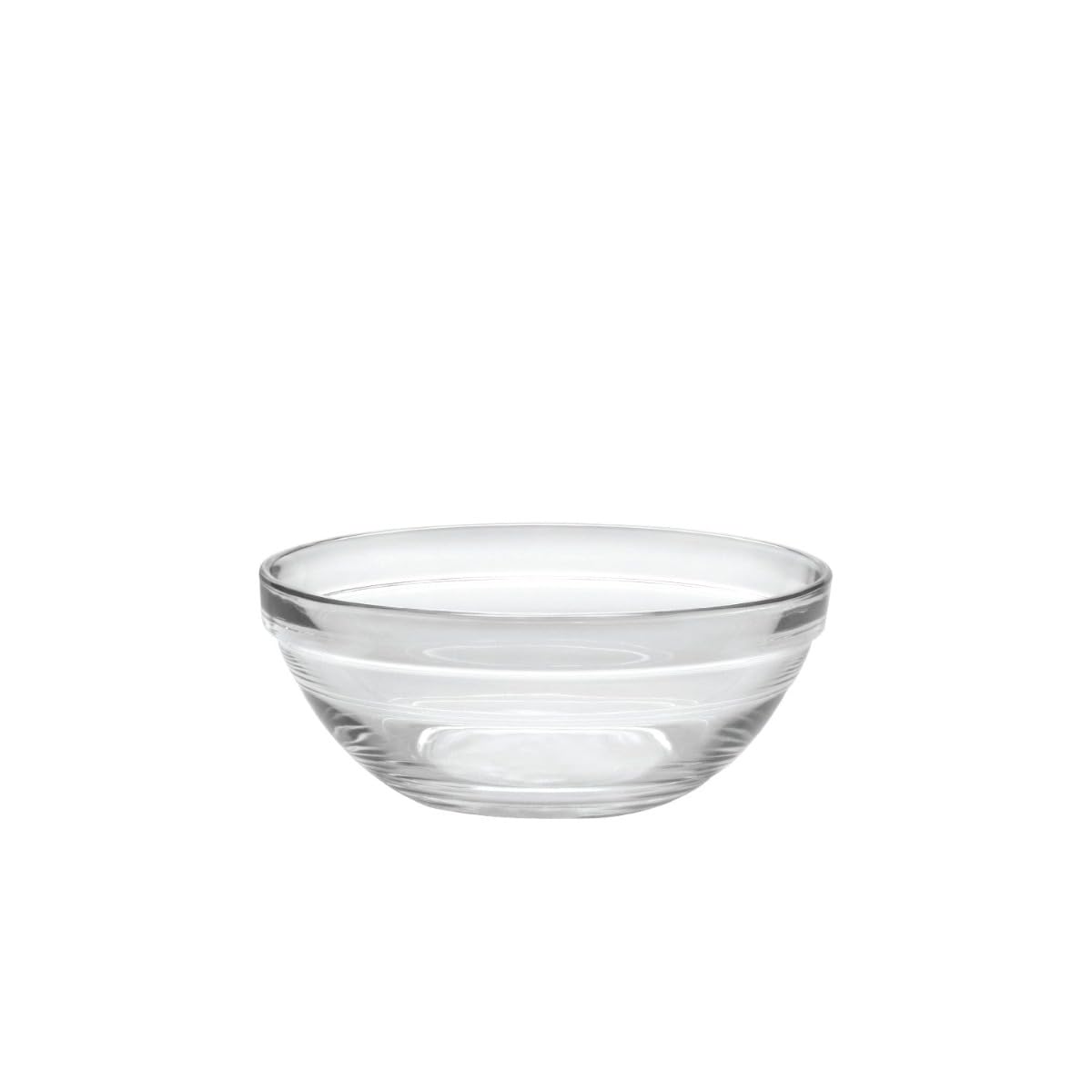 Duralex Lys clear Stackable Bowl, Diameter - 5 1/2   , Height - 2 1/4   , Capacity -16 7/8 oz - 50 cl, pack of 6