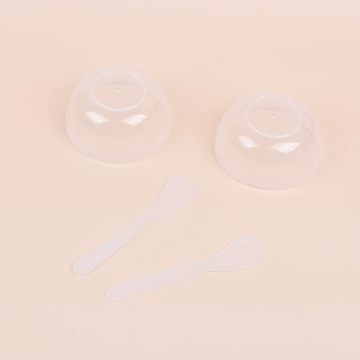 10Sets Slime Bowl Slime Mixing Tool Makeup Bowl Crystal Mud Mixing Bowls Plastic Glue Mixer For Makeup Crafts (Transparent)