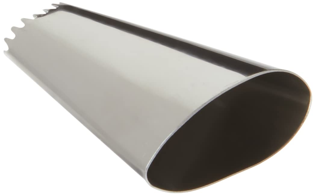 Restaurantware Pastry Tek Piping Tip 1 Reusable Open Star Pastry Tip - #32 Dent-Resistant Stainless Steel Icing Tip Dishwasher-S