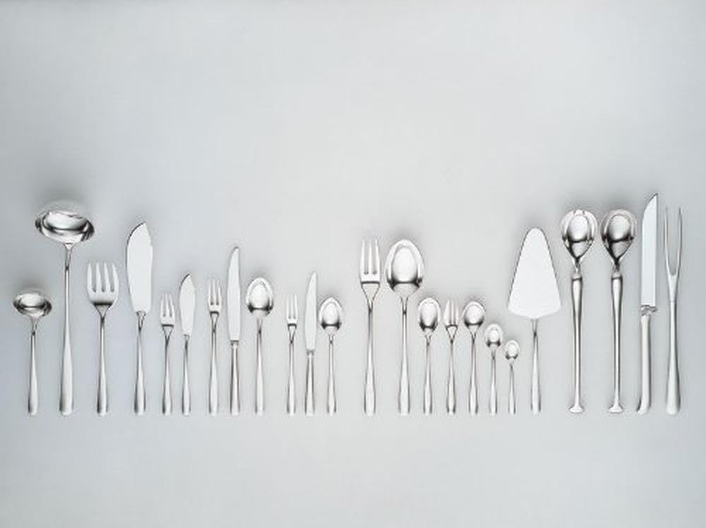 Alessi Caccia Dessert Spoon, Silver