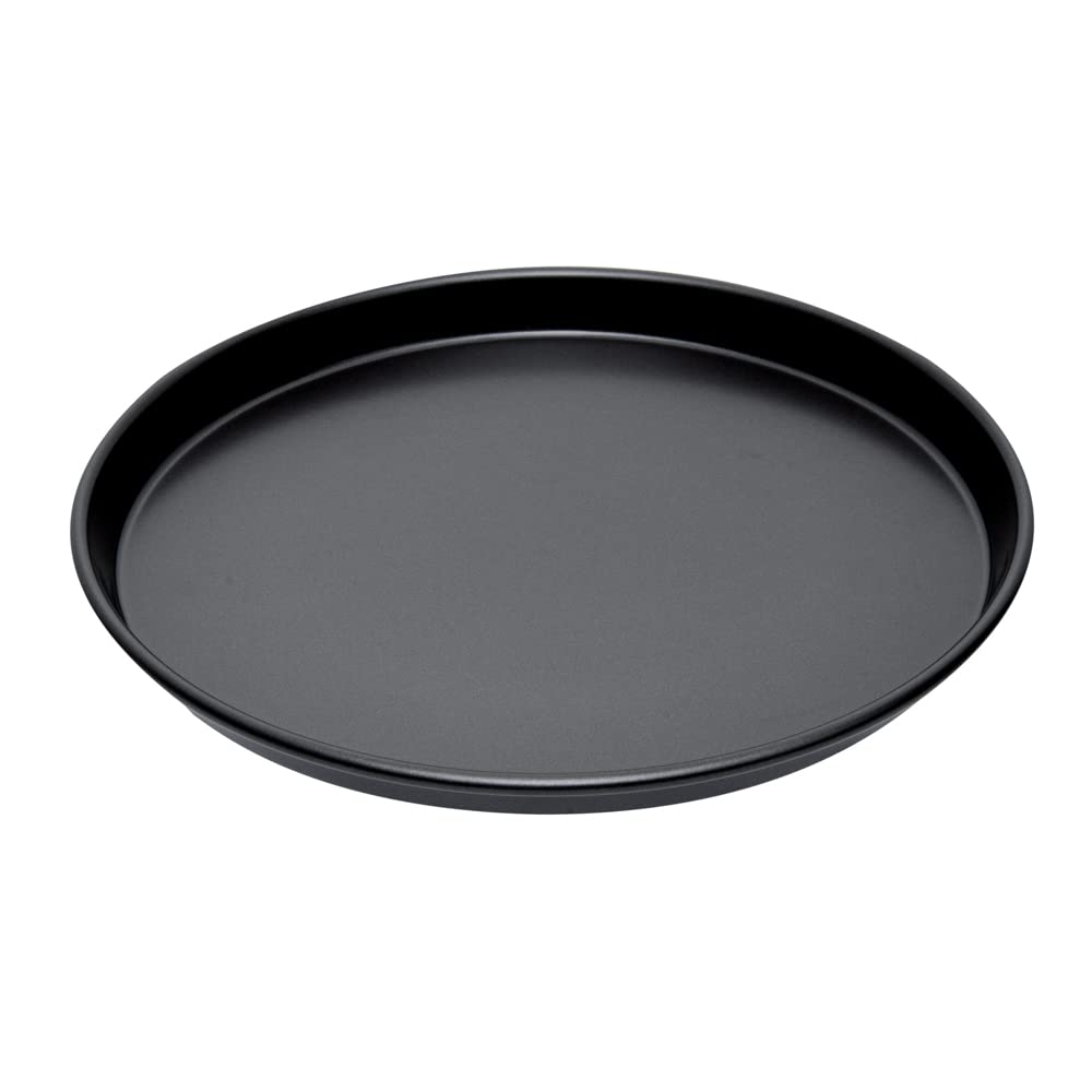 Restaurantware 12.5 Inch Round Aluminum Deep Dish Pizza Pan, Non-Stick, Oven-Baking, Black