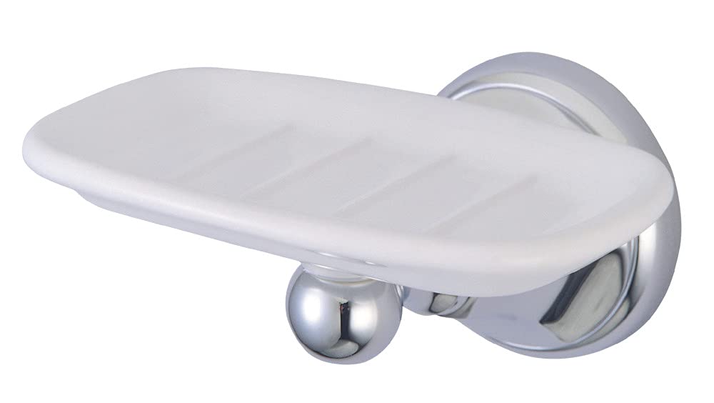 Kingston Brass BA4815C Metropolitan Wall Mount Soap Dish Holder  Polished Chrome