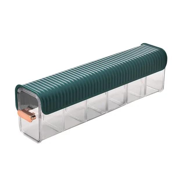 Fayby Wall Hanging 6 Cell Transparent Underwear Panties Storage Box Socks Closet Seasoning Data Cable Storage Box Bedroom Organi