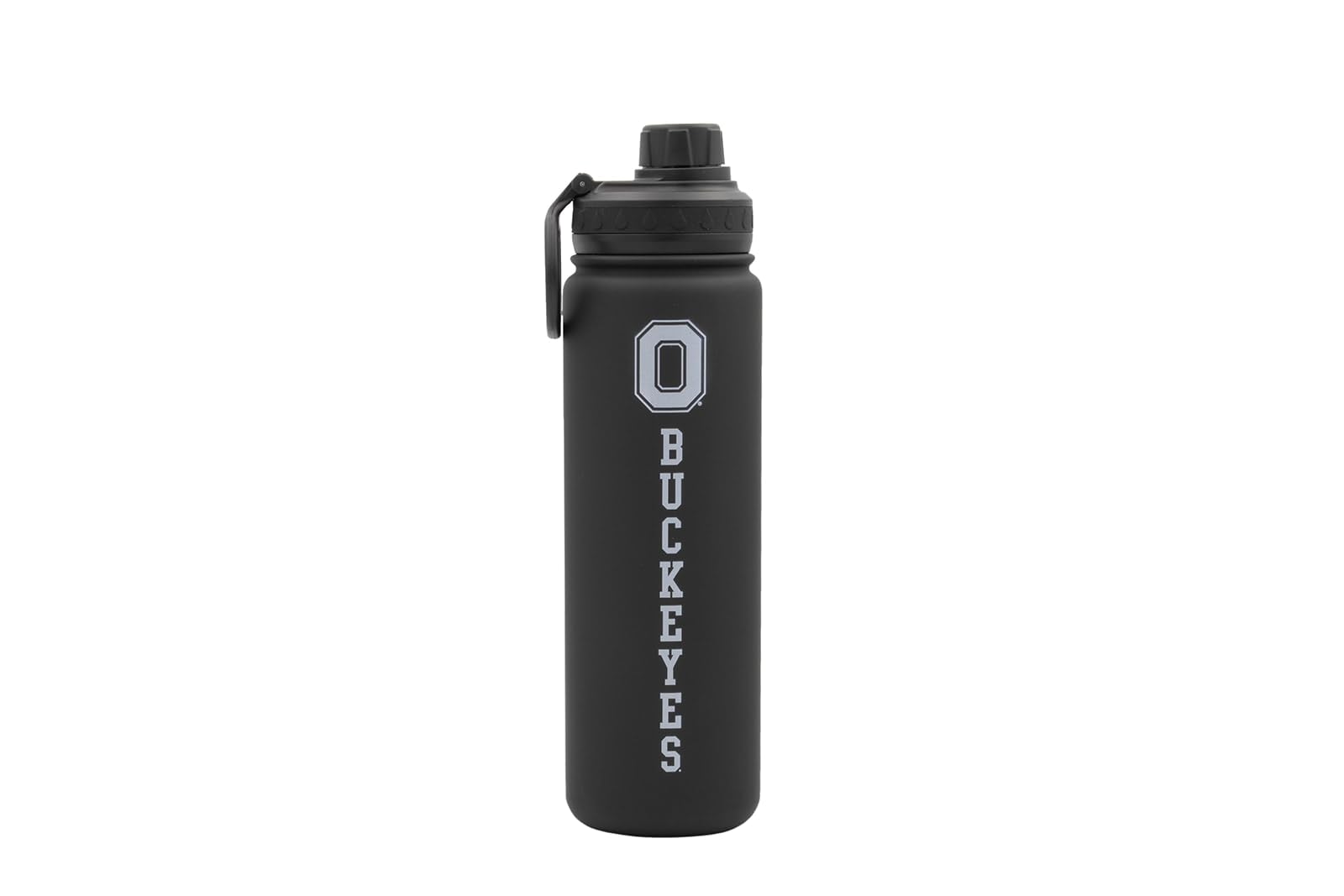 Decorvo Ohio St Water Bottle - Black Double Walled Stainless Steel 24 oz Keeps Drinks Cold or Hot