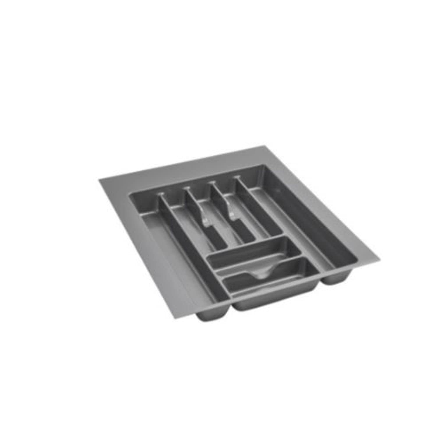 Rev-A-Shelf Gct-3S-52 Large Trim-To-Fit Glossy Plastic Cutlery 7 Compartment Tray Insert Utensil Organizer For Kitchen Cabinet D