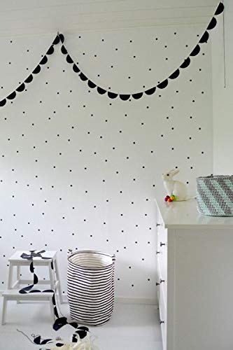 Circle Dot Wall Decal Dots Polka - 1 Inch Set Of 100Pcs - Easy To Peel Easy To Stick + Safe On Walls & Paint - Matte Vinyl Polka