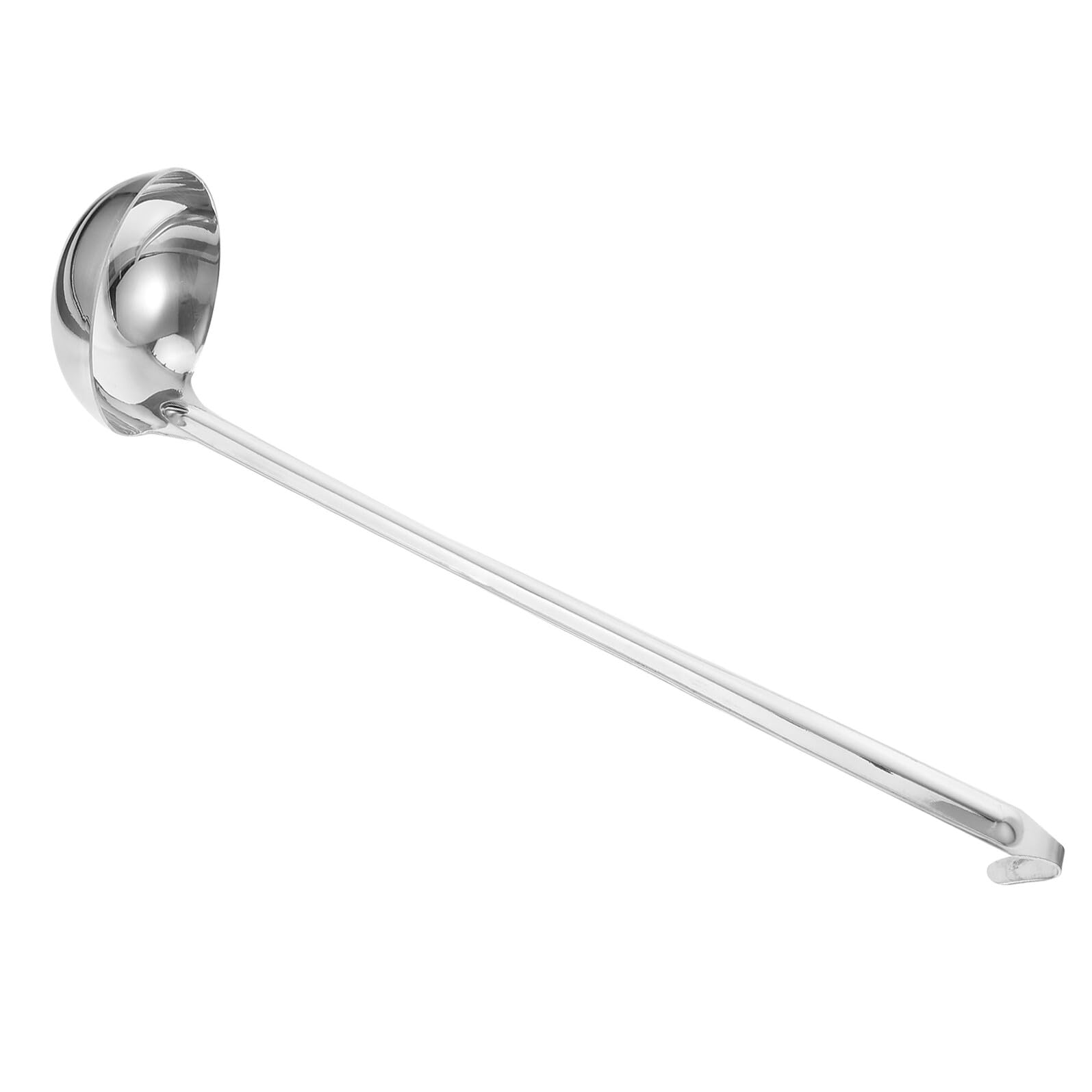 Stainless Steel Soup Ladle with Hook Long Handle Serving Spoon