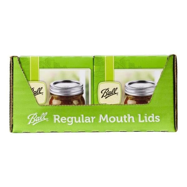 Ball Regular Mouth Lids For Glass Mason Jars, Used For Canning, Pickling, Juice, Jam, Jelly 12-Count, Pack Of 3 (36-Lids Total)