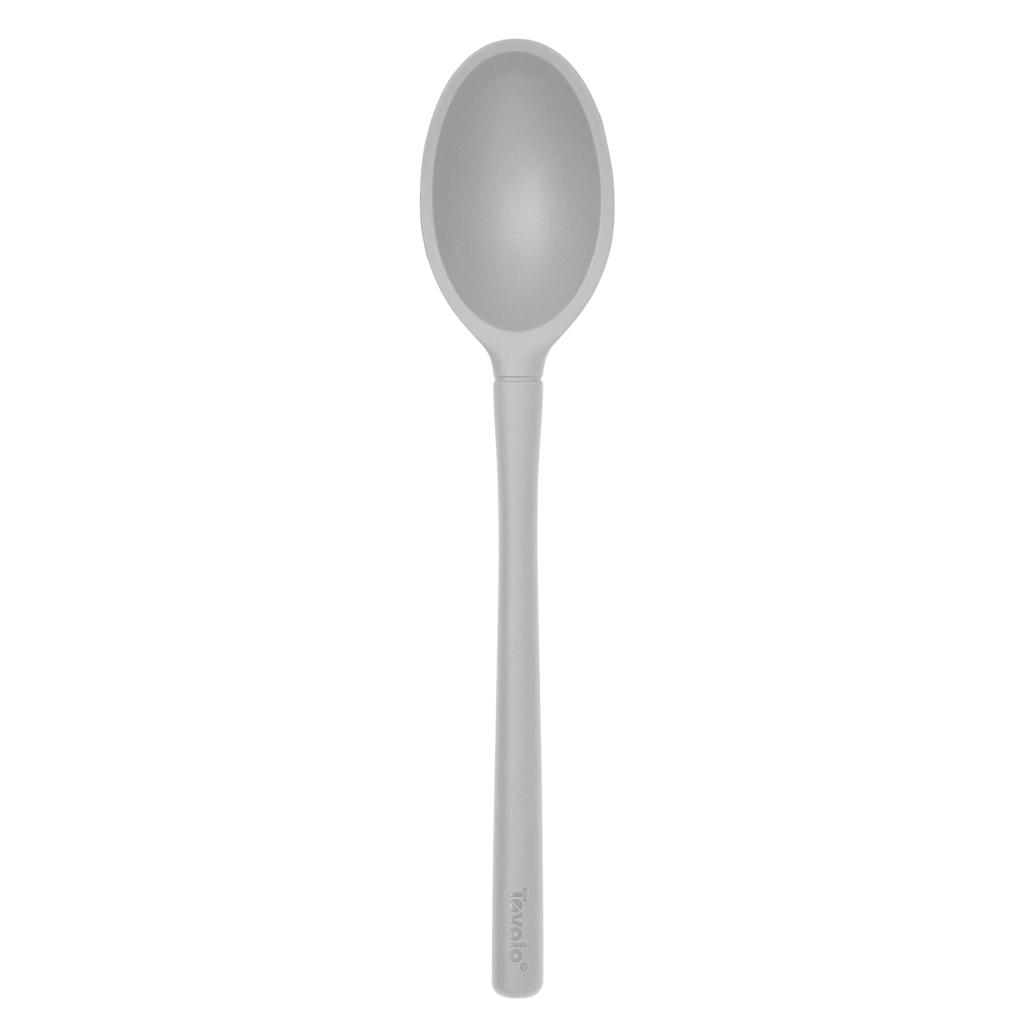 Tovolo Flex Core Silicone Deep Spoon for Cooking Mixing Baking Serving, Dishwasher Safe BPA Free All Silicone Kitchen Spoon Heat
