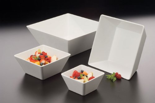American Metalcraft Melsq73 Melamine 7'' Square Bowl, 58-Ounce, White, 1 Count (Pack Of 1)