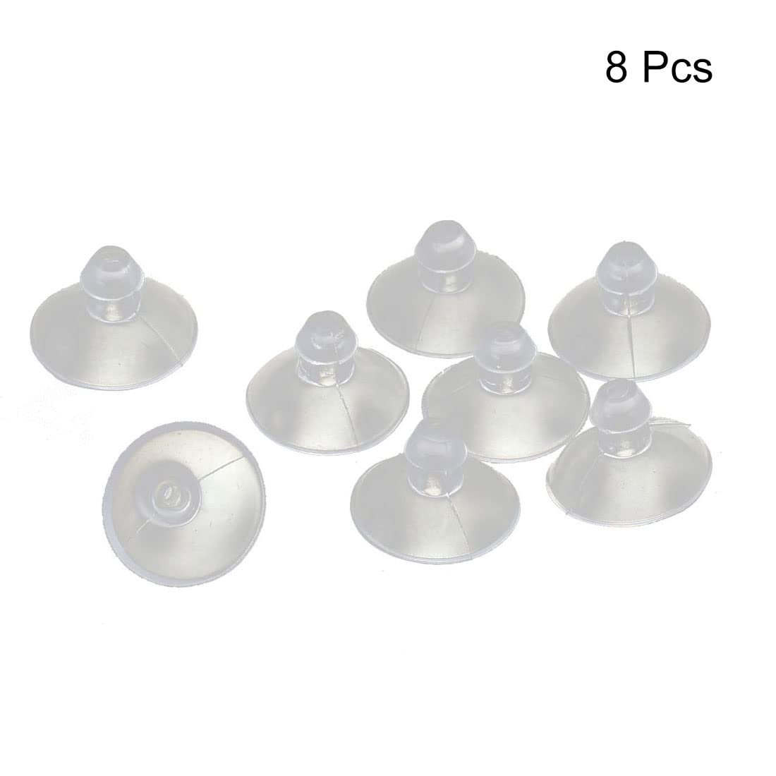 uxcell Rubber Suction Cups - Clear Anti-Collision Pads, Small Size, Pack of 8, Model a16070400ux0053