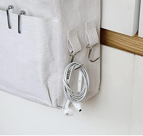Someteth Bedside Hanging Storage Basket Multi-Function Organizer Caddy for Bunk and Hospital Beds Dorm Rooms Bed Rails, Can be P