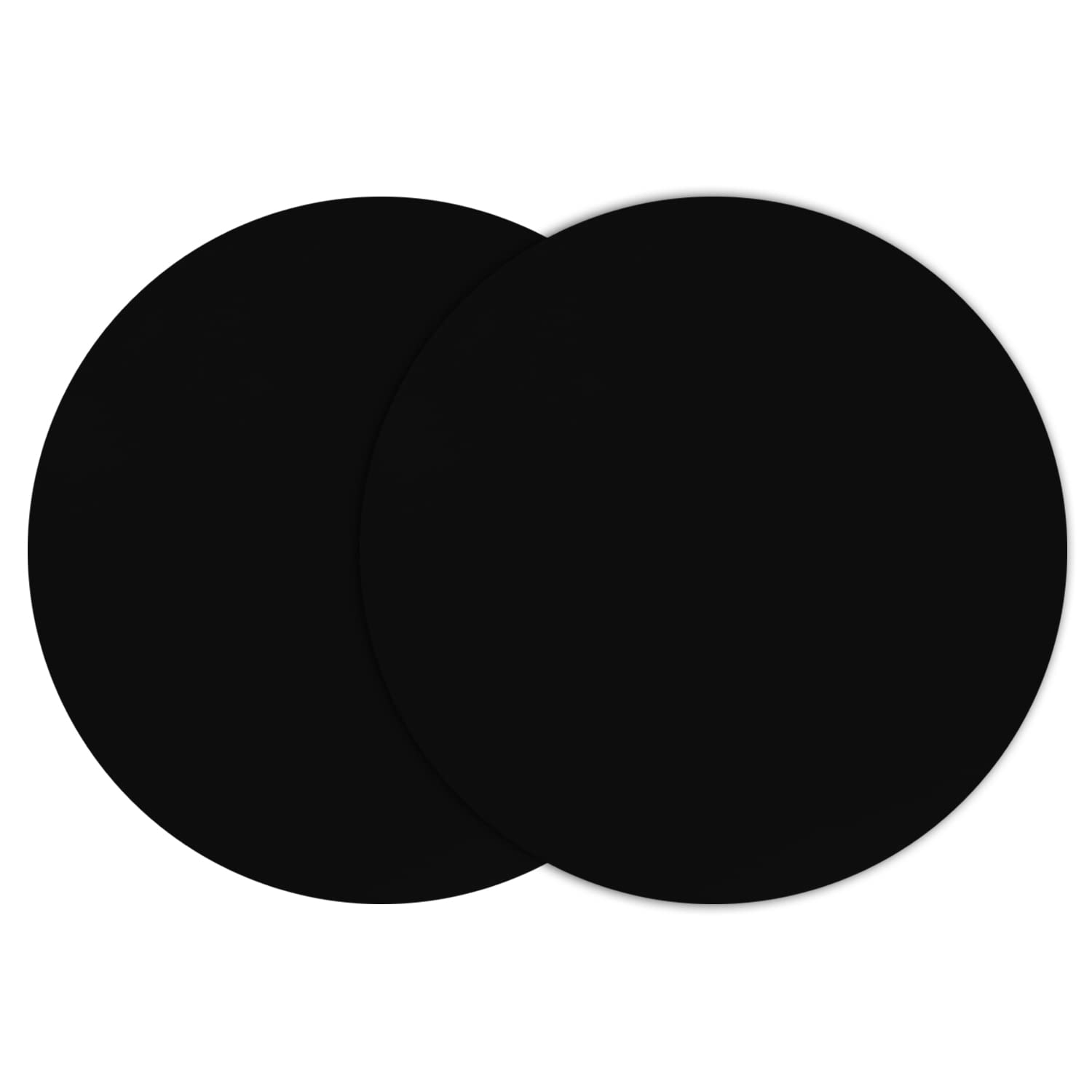 Silicone Microwave Mat 12 Inch, Non Stick Turntable Mat For Kitchen, Bpa Free Multi-Purpose Heat Resistant Oven Mat 2 Pack (Blac