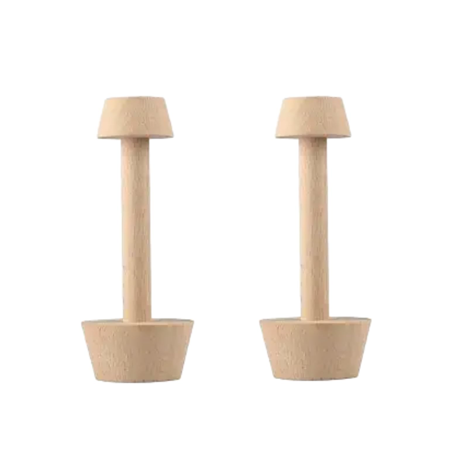 WNHNO 2Pcs Tart Tamper Pastry Tamper Double Side Wooden Egg Tart Tamper Mold DIY Cake Pastry Pusher for Kitchen Party Baking Too