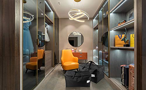 Amj 100L Large Storage Bag, Comforter/Blanket/Pillows/Quilt Storage Container, Garage Grocery Storage Bag, Garments/Clothes Orga