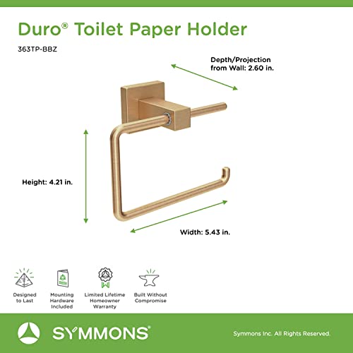 Symmons 363Tp-Bbz Duro Wall-Mounted Toilet Paper Holder In Brushed Bronze