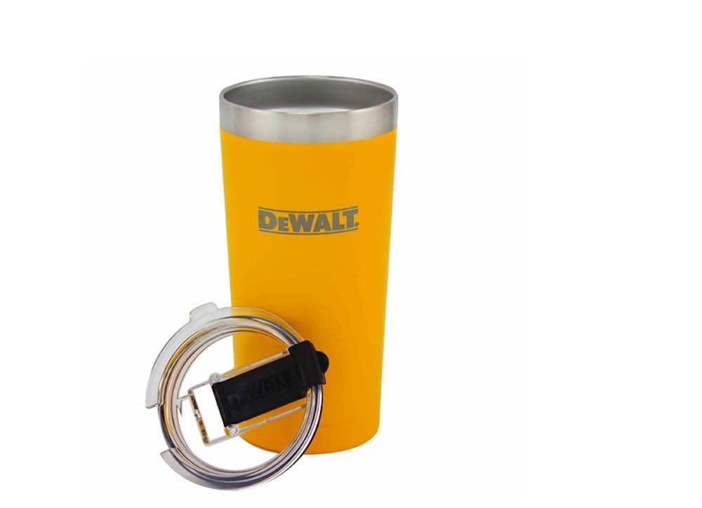Dewalt Stainless Steel Tumbler, Yellow, 20 Ounce