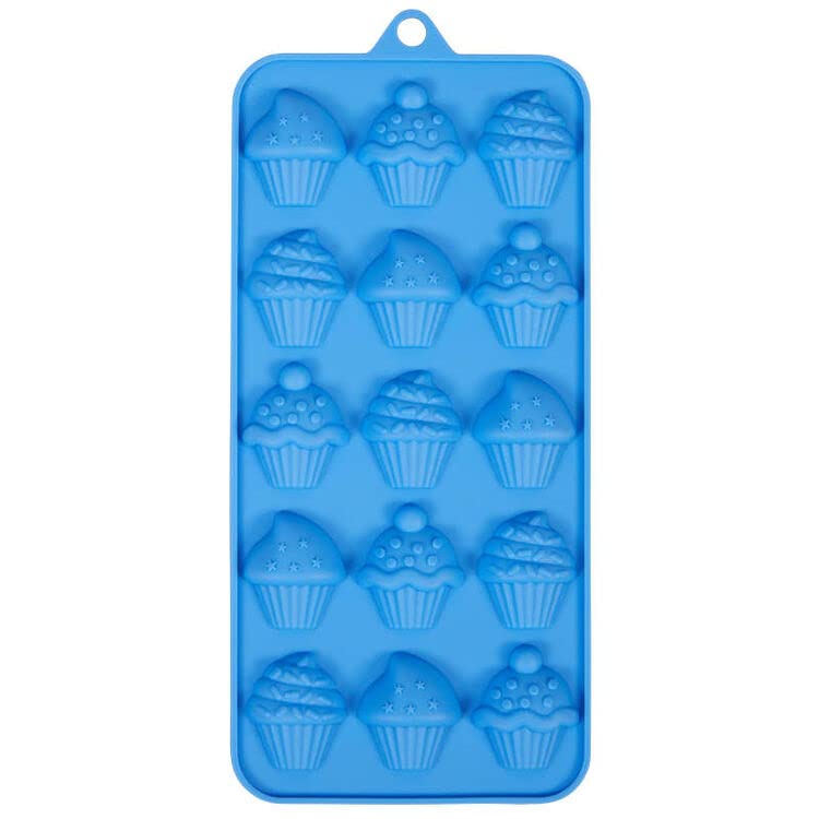 Cupcake Silicone Candy Mold, 15 Cavities