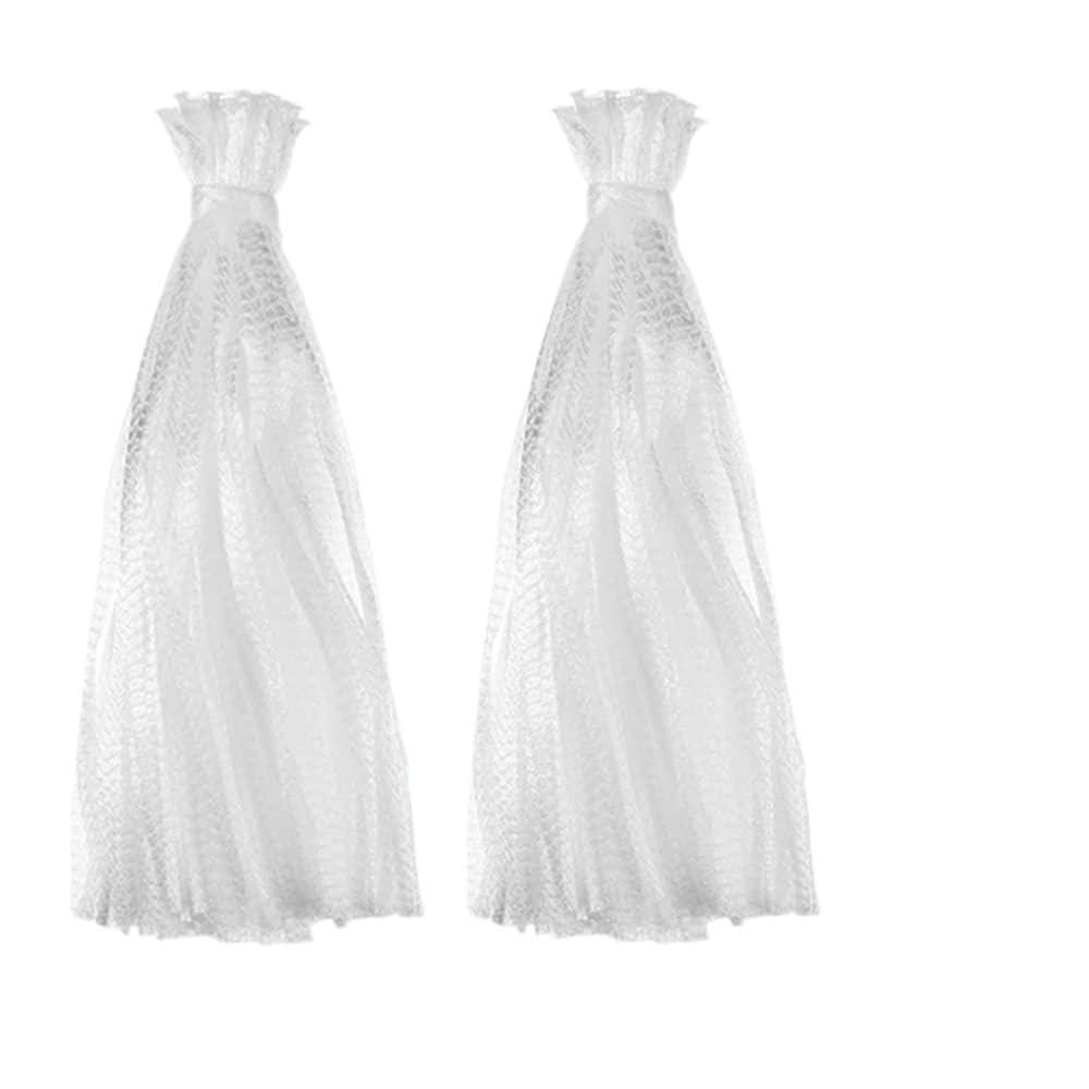 Bryhzkcm 100 Pieces Nylon Mesh Net Bags Reusable Mesh Bags, Seafood Boiling Bags,Fruit And Vegetable Produce Packaging Net,24 In