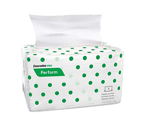 Cascades For Servone Dispenser Pack Napkins, White, 12 5/8'' X 8 1/2'', Sleeve Of 188 Napkins