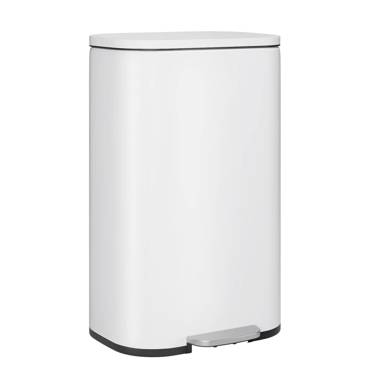 Finetones Trash Can, Stainless Steel Garbage Can With Silent Lid, Durable Pedal & Inner Bucket, Pedal Garbage Bin For Kitchen In